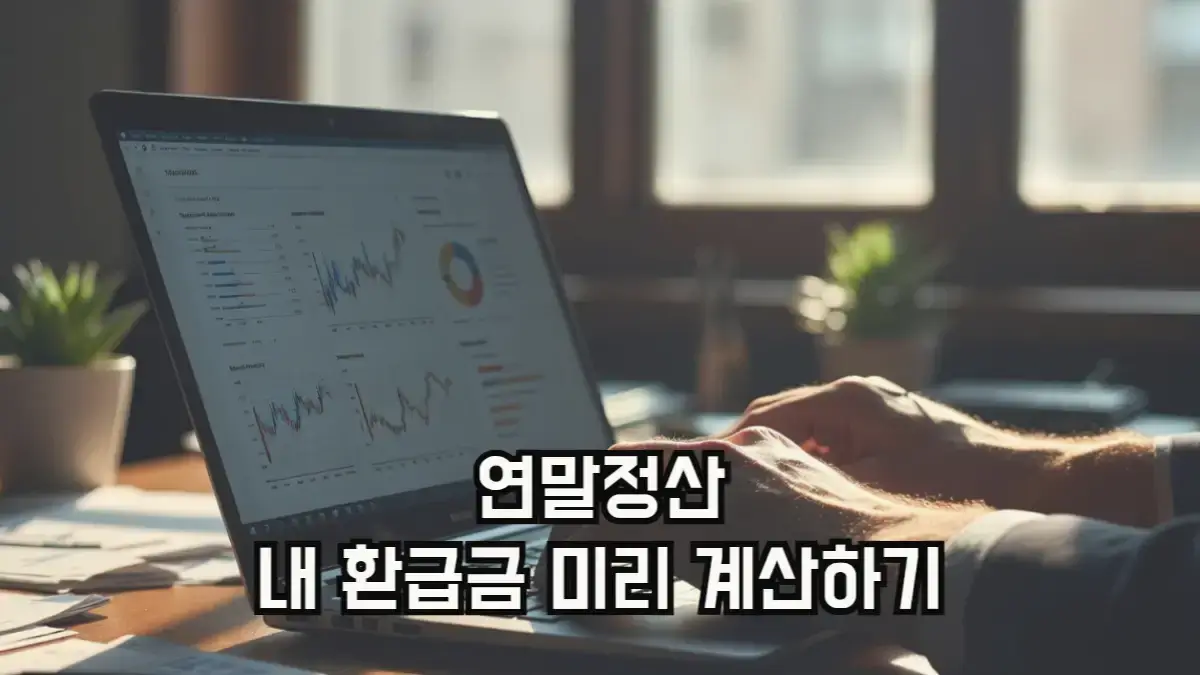 홈텍스 연말정산 예상세액 조회방법